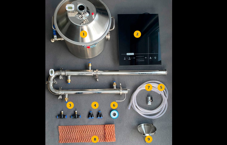 Оборудование для перегонки браги